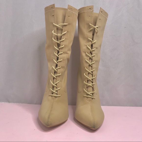 Lace Up Stretch Sock Boots - Picture 5 of 5